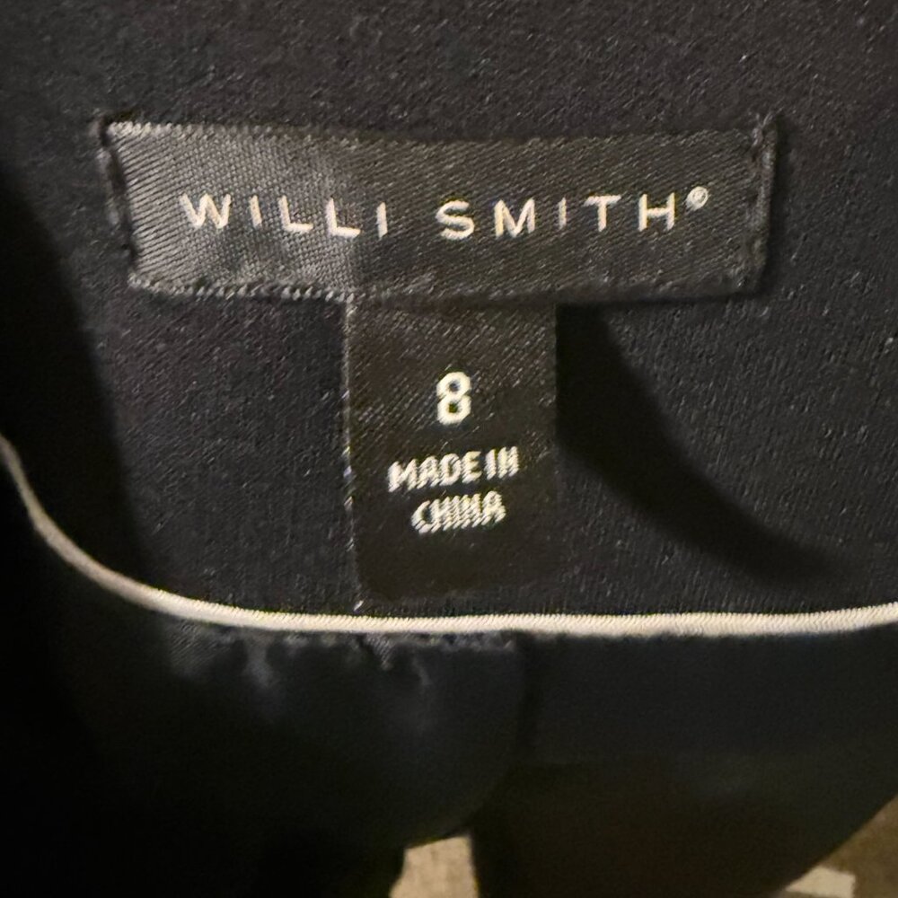 WILLI SMITH BLACK CROPPED TUXEDO BLAZER - Picture 4 of 8